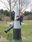 P1011273 Jenni by border marker between Belgium and the Netherlands.JPG